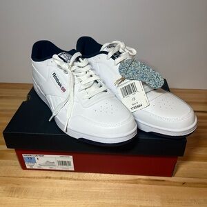Brand New Men’s Size 13 Reebok White Leather Tennis Shoes